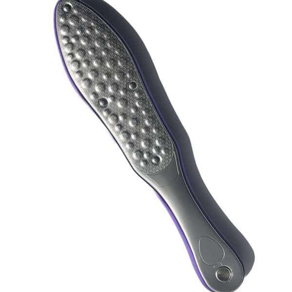 alluminum foot file chrome handle oval harsh side purple